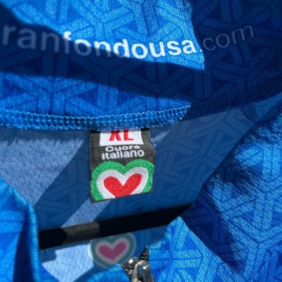 Women's Cuore Italiano Jersey Shirt Multicolor XL Visible Pocket 1/4 Zip 2011 - Picture 12 of 15